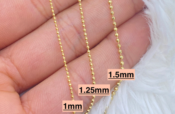 14K Gold Diamond Cut Beaded Bracelet