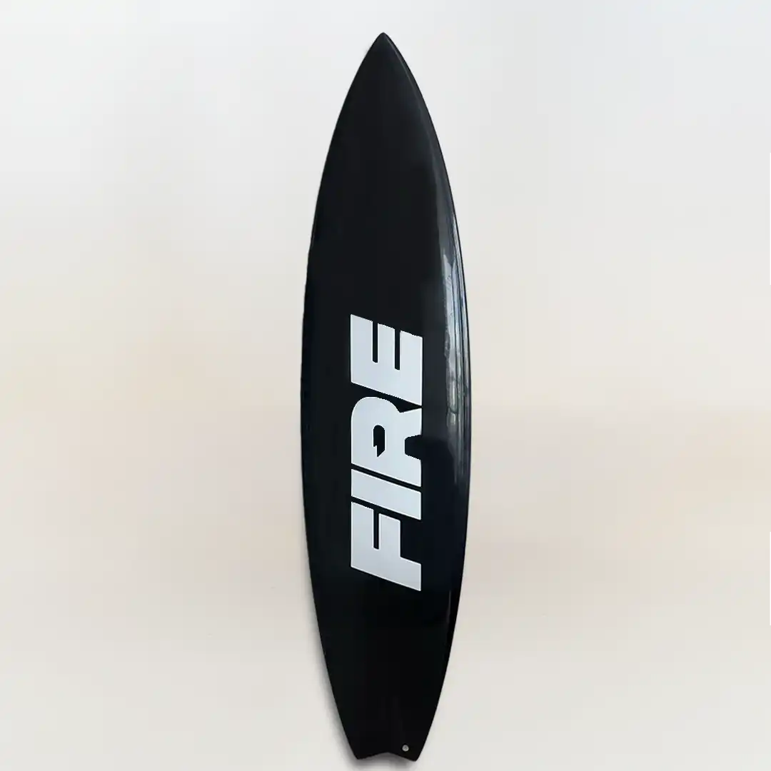 FIRE Black Surfboard