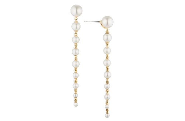 18K Gold Plated Imitation Pearl Drop Earrings