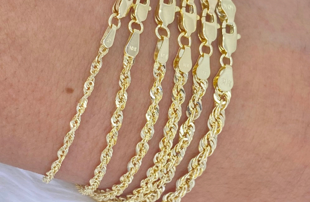 10K Gold Rope Bracelet