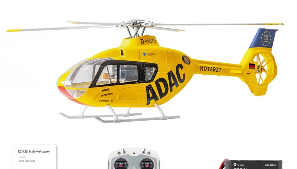 Flywing EC‑135 GPS RC Helicopter – Precision Control and Realistic