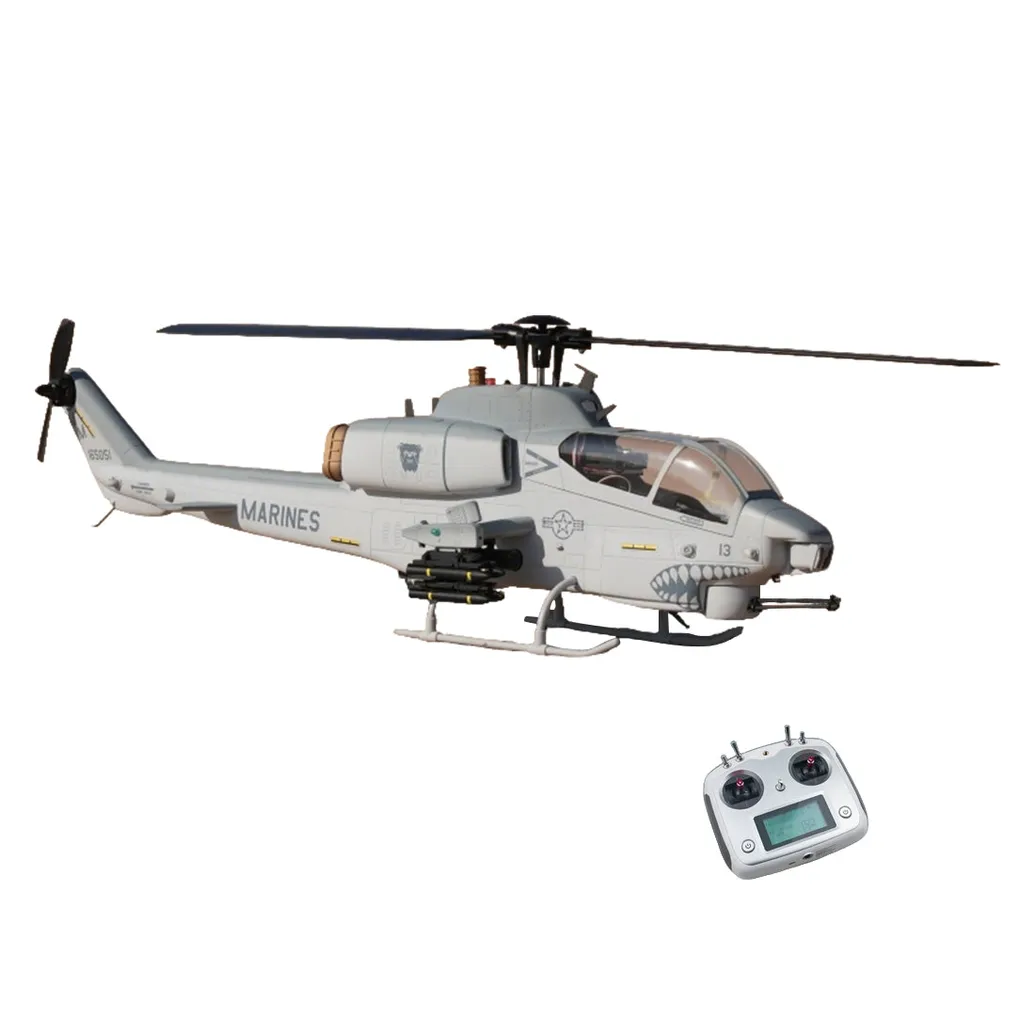 WOLFBUSH&ROBAN AH-1W Cobra 470-Class 2.4G 6CH Dual-Rotor RC Military H