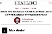 Comics Who Won 2025: #1 Max Amini