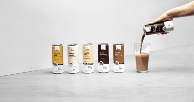 Slate: High Protein Shakes, Coffees & Cookies