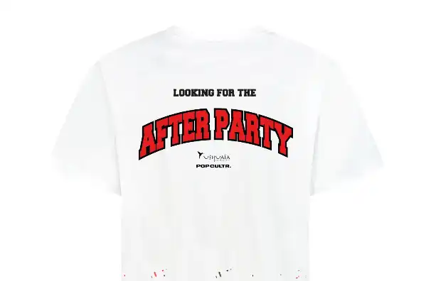 Pop Cultr. X Ushuaïa White T-Shirt ( Limited Edition )