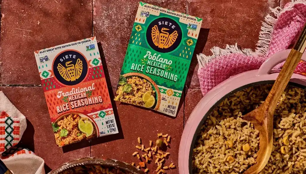 INTRODUCING Siete Mexican Rice Seasonings! 🍚🧡💚 