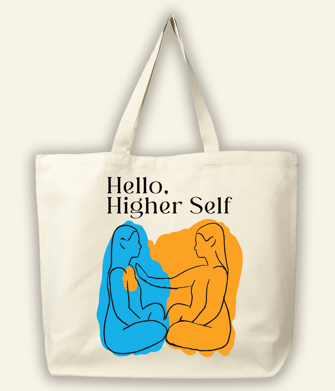 Hello Higher Self Large Tote