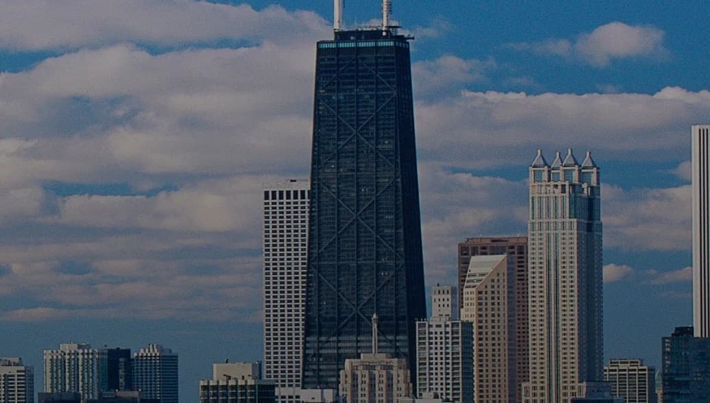 The iconic buildings of Chicago, Illinois 