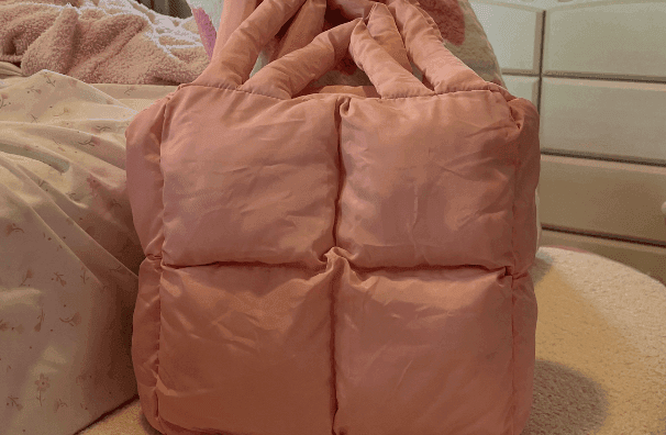 Pink Puffer Tote
