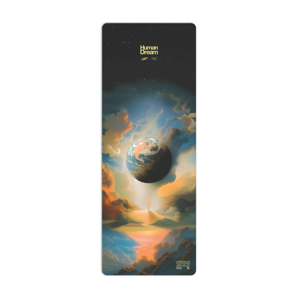 Human Dream | Yoga Mat (Hemp Sling Carry Strap Included)