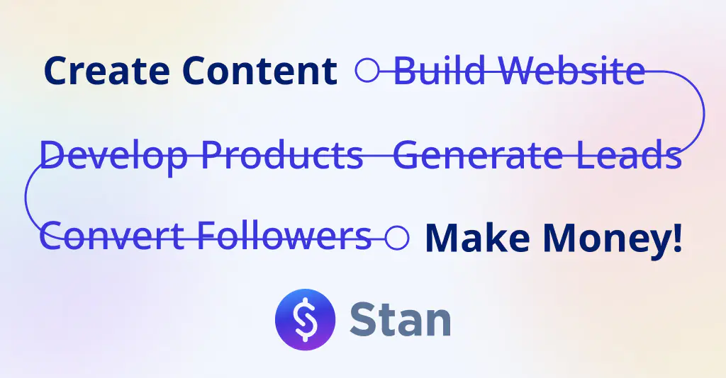 Stan Store sign up - monetize your socials