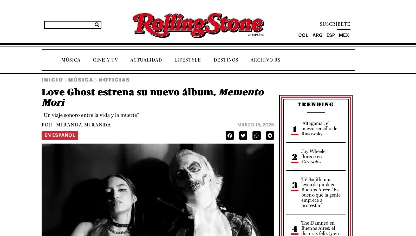 Rolling Stone en espanol feature