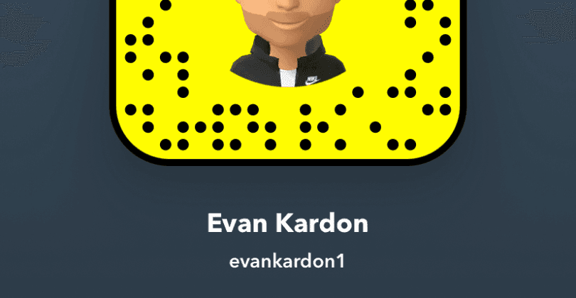 Evan Kardon on Snapchat