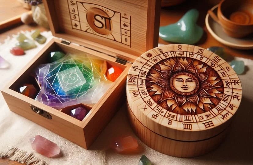 Birthchart/Chakra Crystals in Box Bundle $225