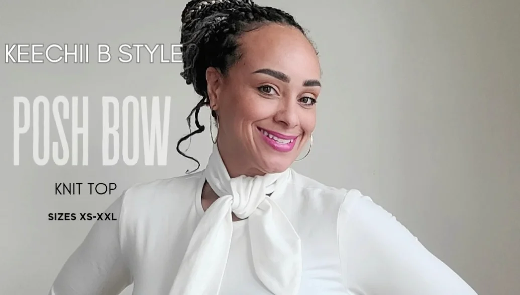 POSH BOW KNiT TOP PDF Pattern