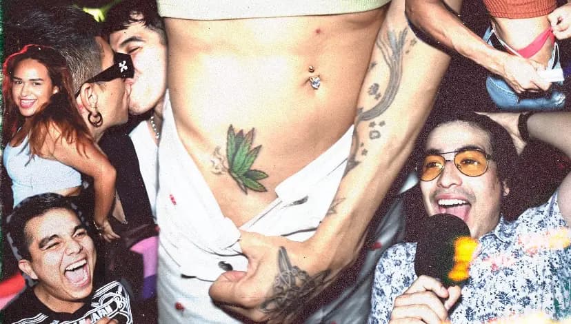 noches de ANTRO, regalando un porro alv