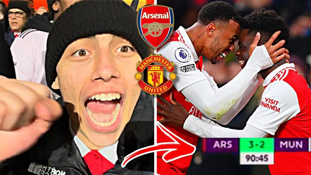  NKETIAH LATE WINNER😱Arsenal Vs Man Utd Vlog