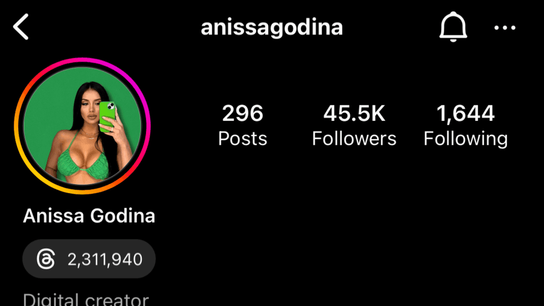 Personal Instagram @anissagodina