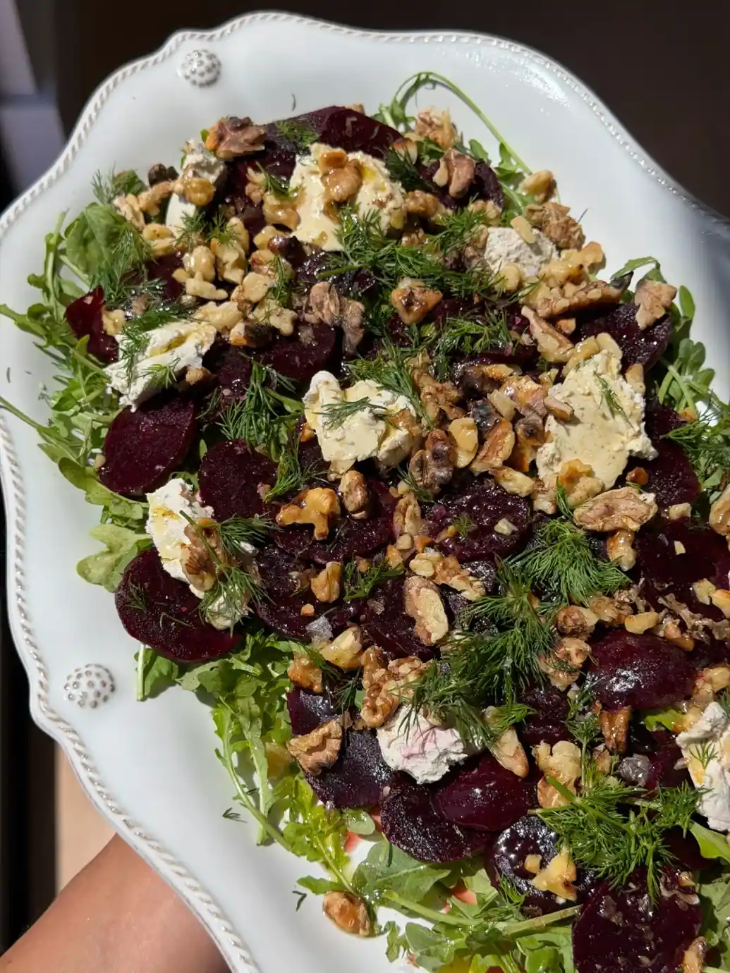 Summer Beet Salad with Roasted Walnuts