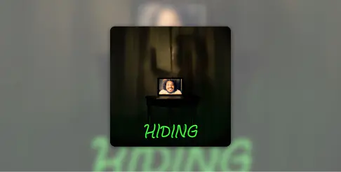 Hiding - out now! ⤴︎