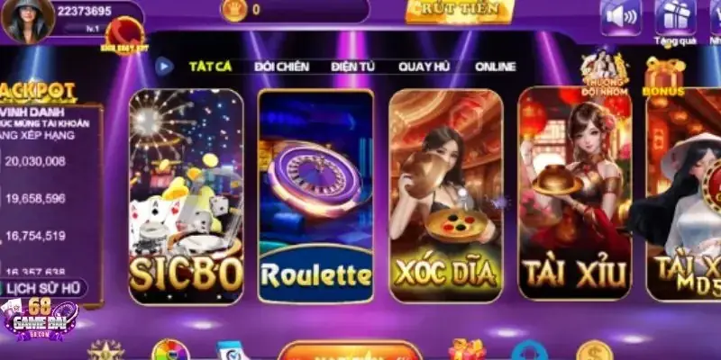 68 Game Bài - Trải Nghiệm Cá Cược Đỉnh Cao Nhất Năm 2025