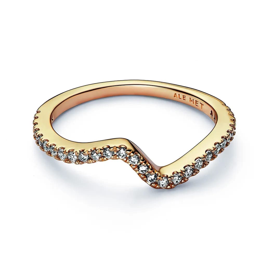 Sparkling Wave Ring