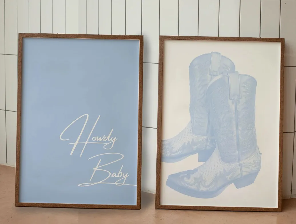 Howdy Baby - Lt Blue