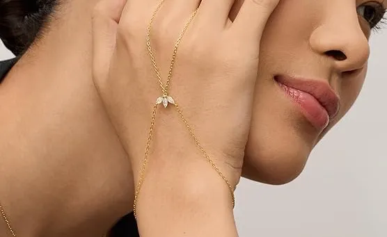Lotus Hand Chain | Pavoi