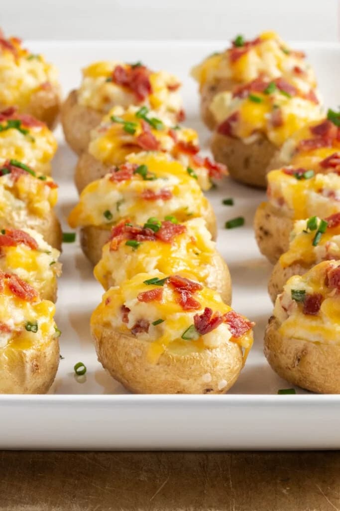 Twice Baked Mini Potatoes 