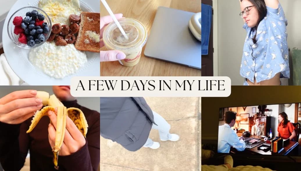 a week of my eats, work, habits, routines, etc!!