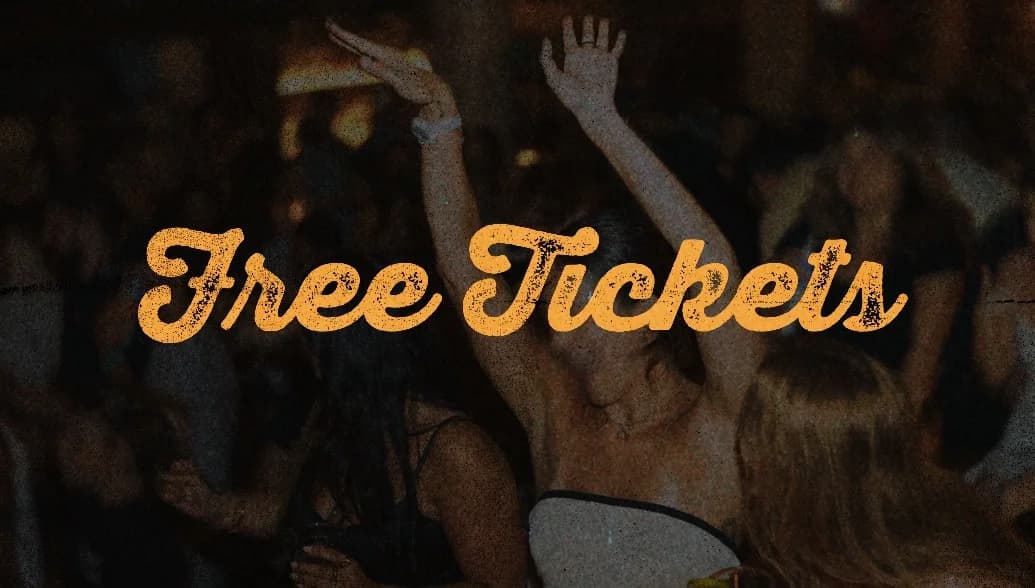 Join our VIP List for Free Tickets every week