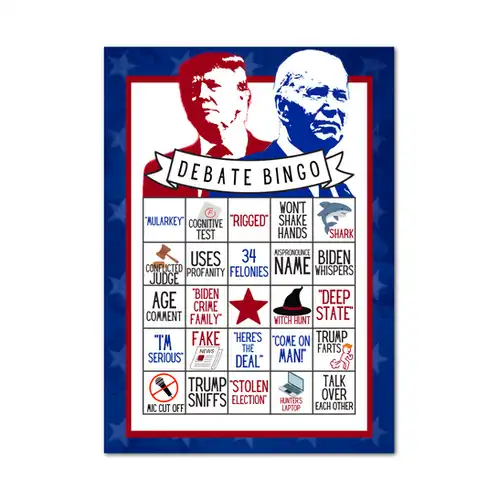 FREE DOWNLOAD! Presidential Debate Bingo Card