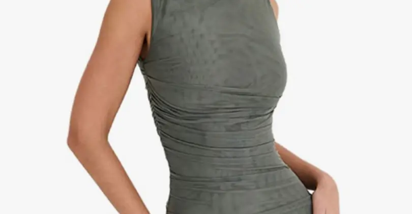 fringe sleeveless dress