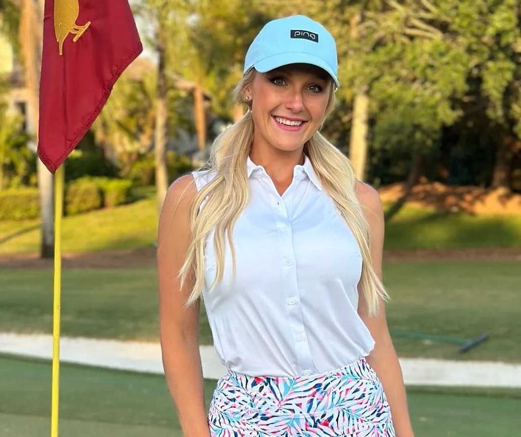 White Button-Down Sleeveless Golf Shirt 
