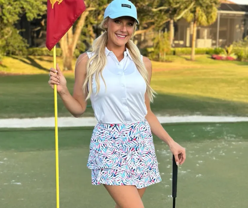Women's Tennis Skort - Double layer Ruffled