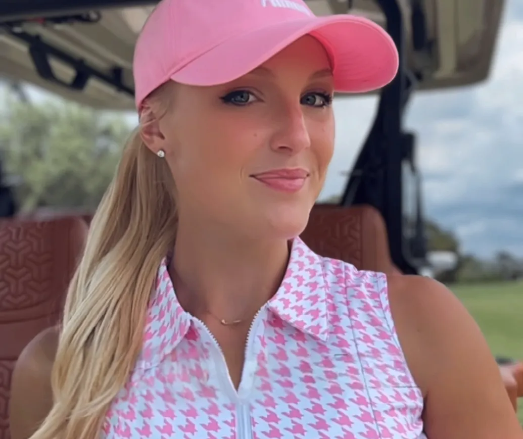  Pink Houndstooth Dress 