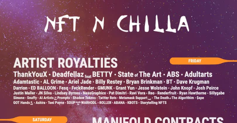 NFT N CHILLA LINEUP 