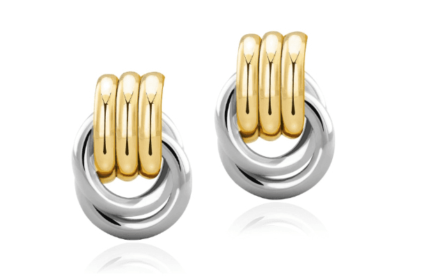 Two tone earrings 
