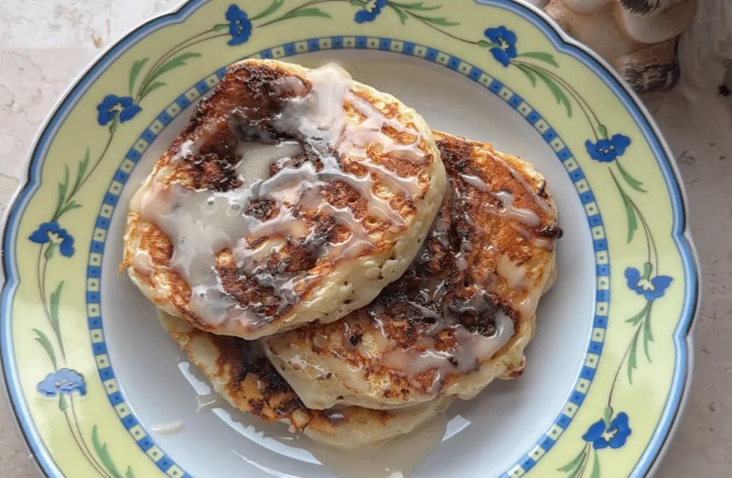 Cinnamon Roll Pancakes