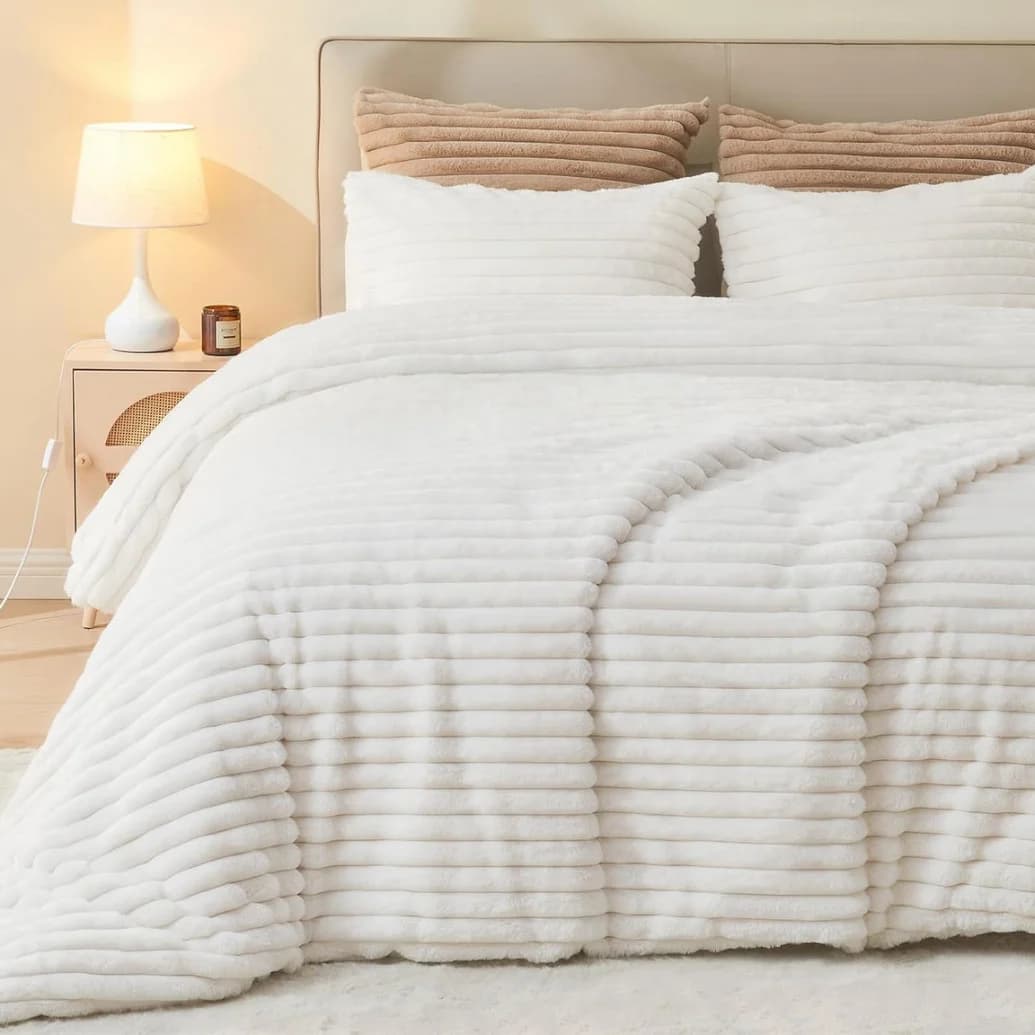 Ultra Soft Fluffy Comforter Bedding Cover
