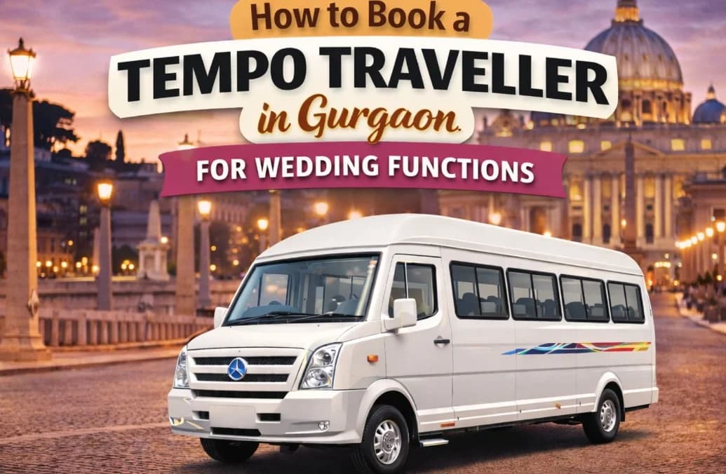 How to Book a Tempo Traveller in Gurgaon for Wedding Functions