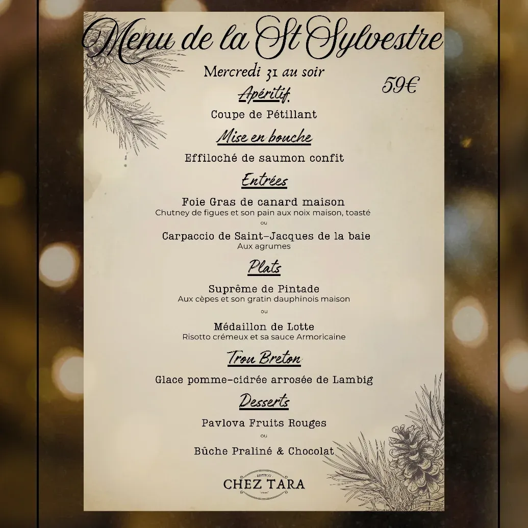 Menu Saint-Sylvestre