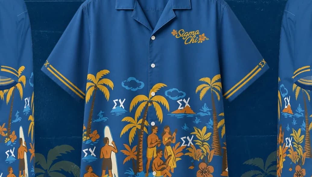 Sigma Chi Hawaiian Shirt