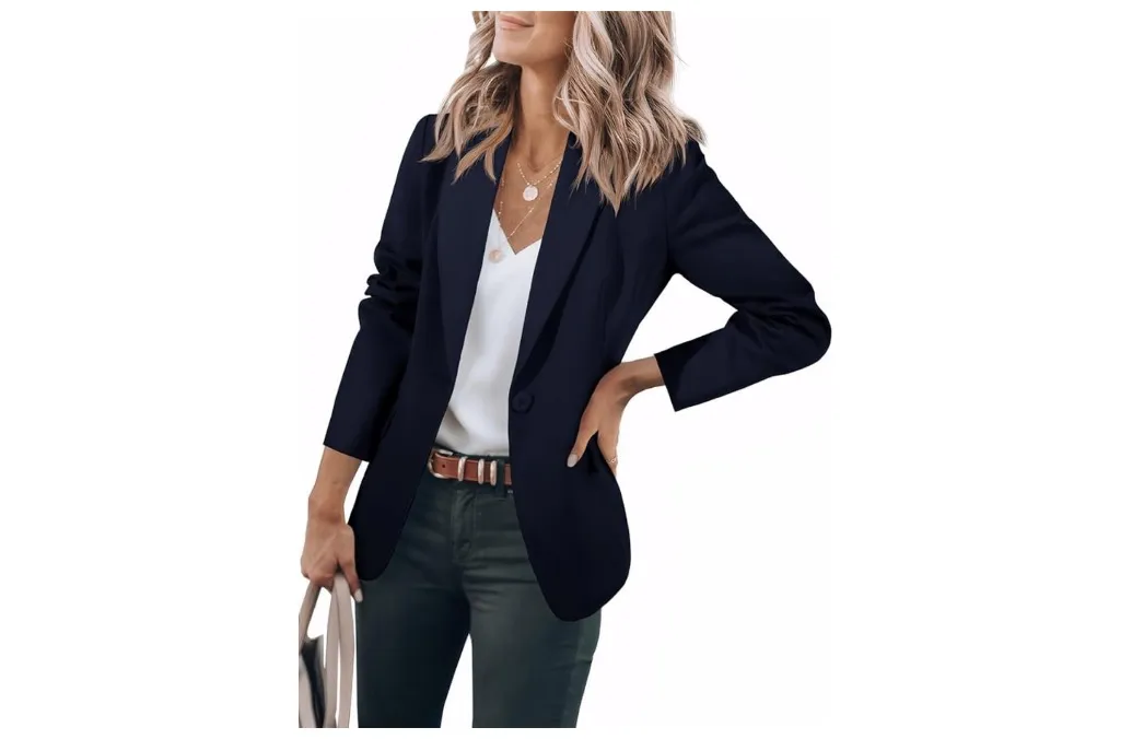 Navy Blue Casual Blazer