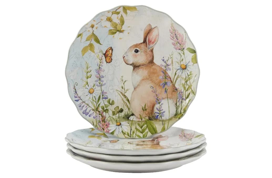 Whimsical Bunny & Floral Design