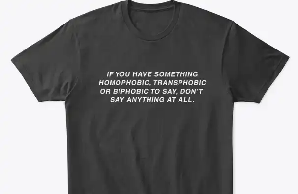 Don't Say Anything - black tee