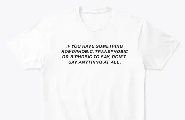 Don't Say Anything - white tee