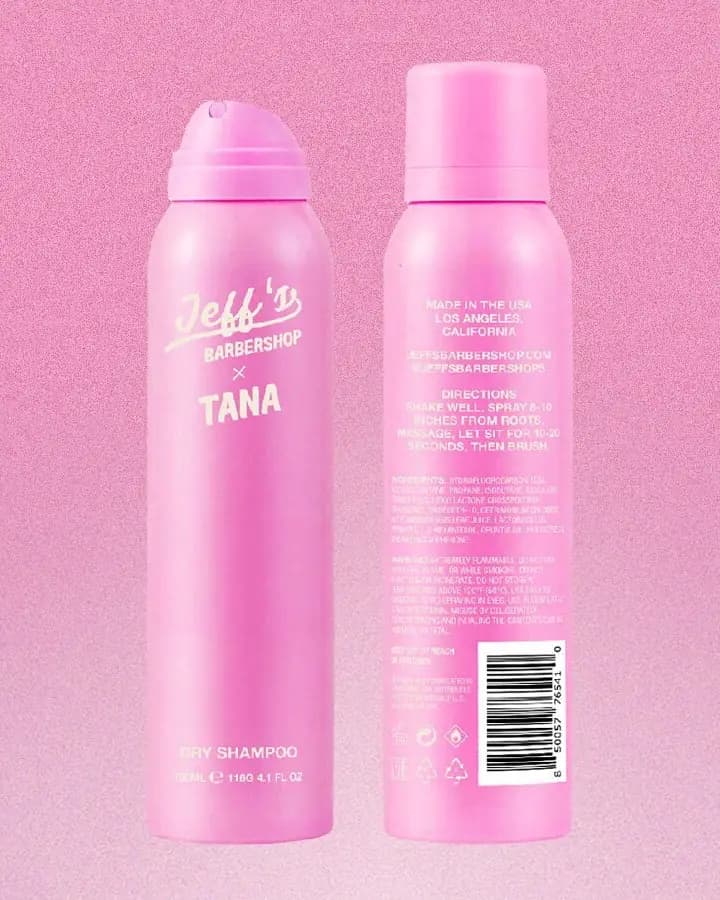 Jeff's Barbershop x Tana Dry Shampoo