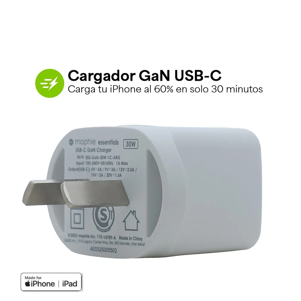 Comprá cargador VALIDADO para celu/tablet con DESCUENTO