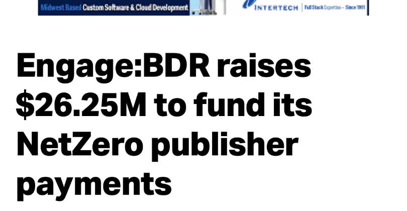 Engage:BDR raises $26.25M to fund its NetZero